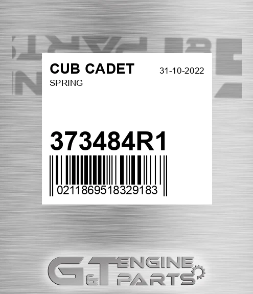 373484R1 Spring for CUB CADET