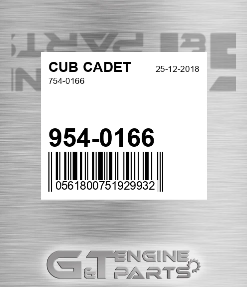 954-0166 754-0166 for CUB CADET
