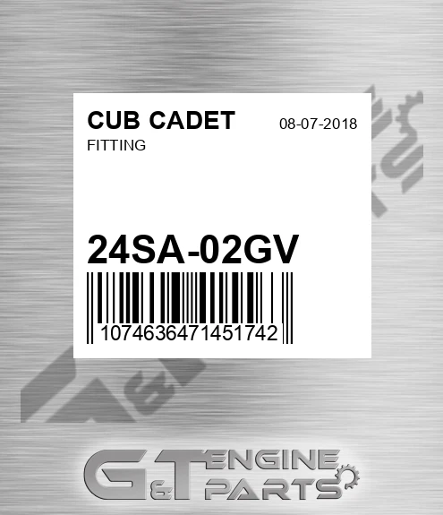 24SA-02GV Fitting
