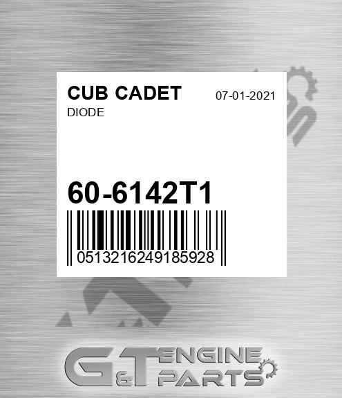 60-6142T1 Diode for CUB CADET