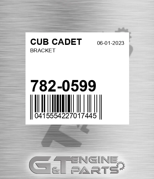 782-0599 Bracket for CUB CADET