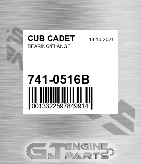 741-0516B Bearing/flange for CUB CADET