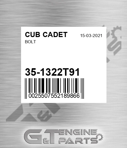 35-1322T91 Bolt