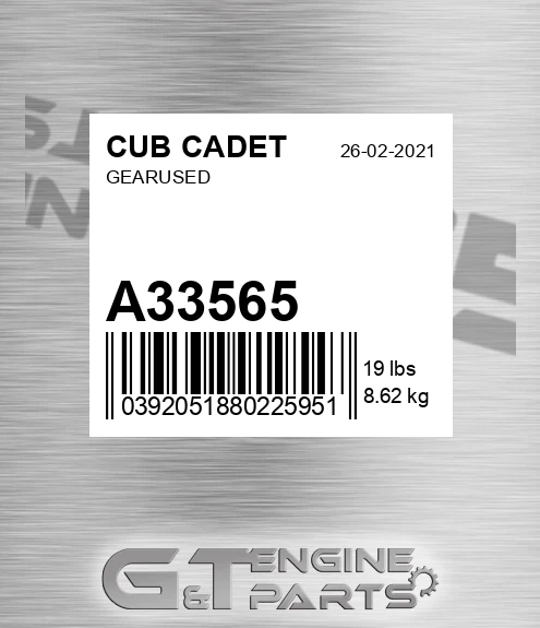 A33565 Gearused