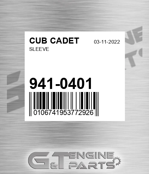 941-0401 Sleeve for CUB CADET