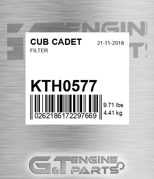 KTH0577 CUB CADET Filter