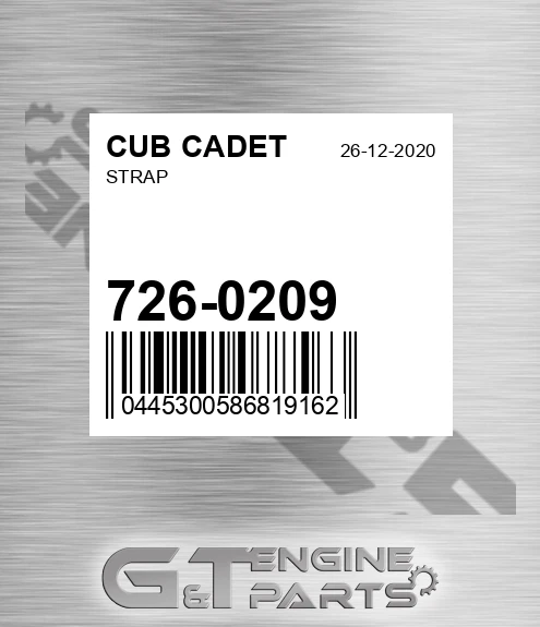 726-0209 Strap for CUB CADET