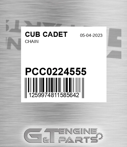 PCC0224555 Chain for CUB CADET