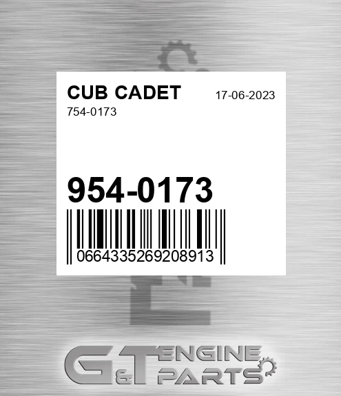 954-0173 754-0173 for CUB CADET