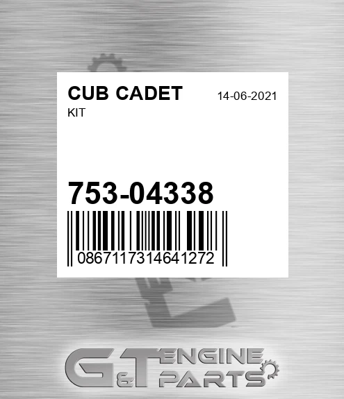 753-04338 Kit for CUB CADET