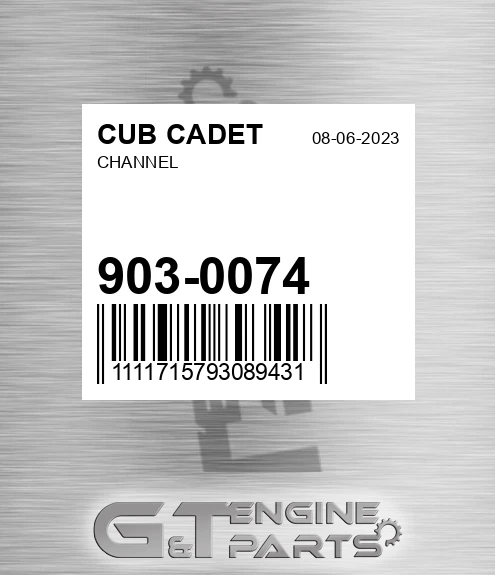 903-0074 Channel
