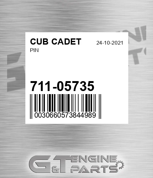 711-05735 Pin for CUB CADET