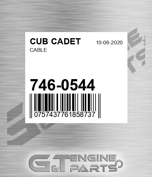 746-0544 Cable for CUB CADET