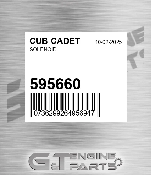 595660 Solenoid for CUB CADET