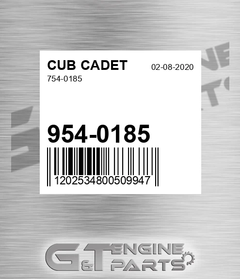954-0185 754-0185 for CUB CADET