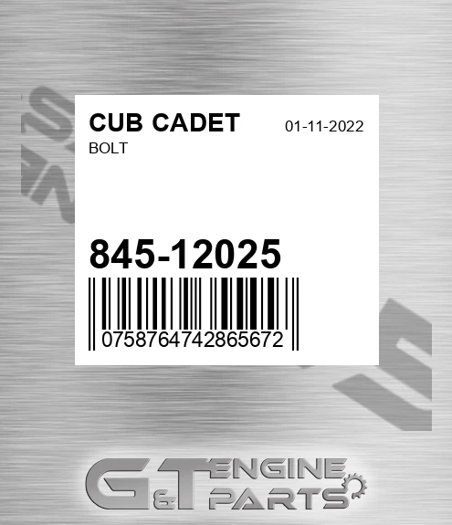 845-12025 Bolt