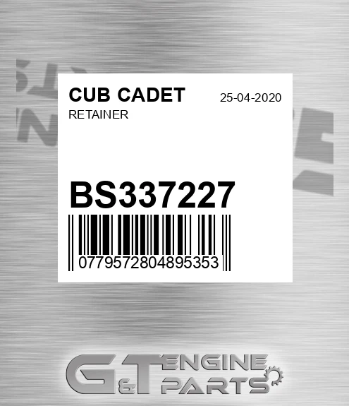 BS337227 Retainer