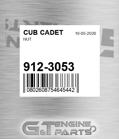 912-3053 Nut for CUB CADET