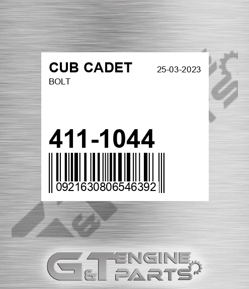 411-1044 Bolt for CUB CADET
