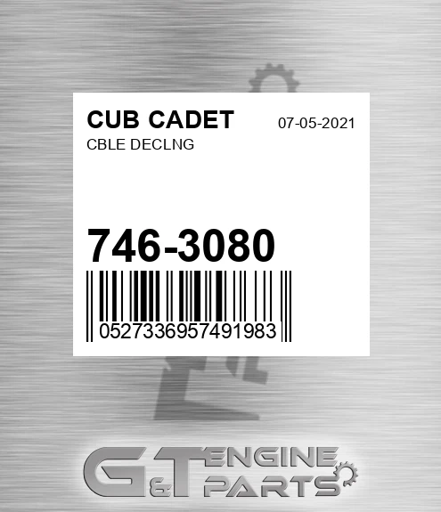 746-3080 Cble Declng