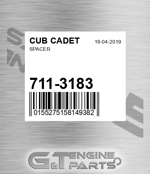 711-3183 Spacer for CUB CADET