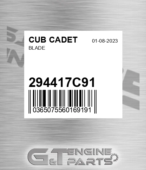 294417C91 Blade for CUB CADET