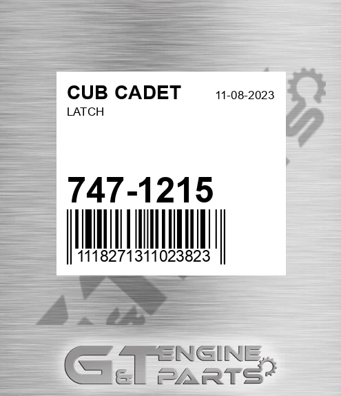 747-1215 Latch for CUB CADET