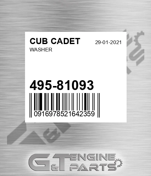 495-81093 Washer