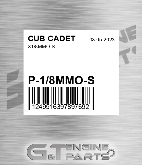 P-1/8MMO-S X1/8mmo-s for CUB CADET