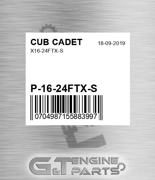 P-16-24FTX-S X16-24ftx-s