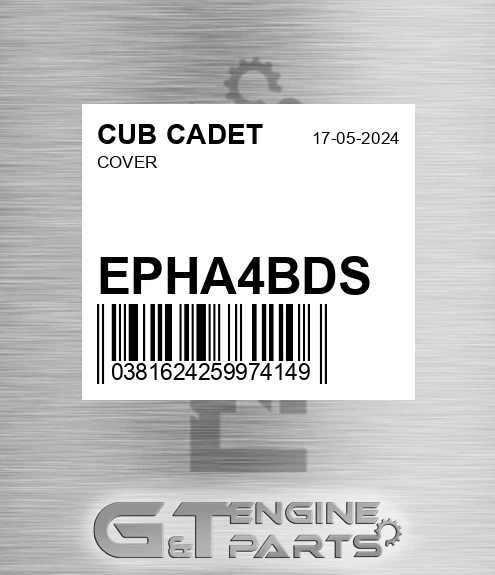 EPHA4BDS Cover for CUB CADET