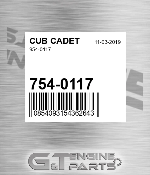 754-0117 954-0117 for CUB CADET