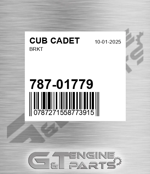 787-01779 Brkt for CUB CADET