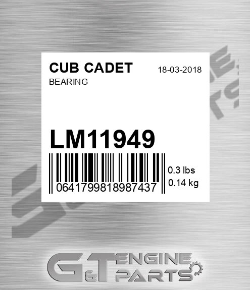 LM11949 Bearing