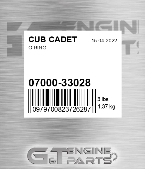 07000-33028 O Ring
