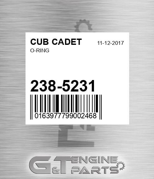 238-5231 O-ring