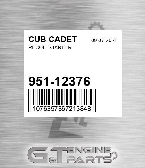 951-12376 Recoil Starter for CUB CADET