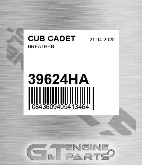 39624HA Breather for CUB CADET