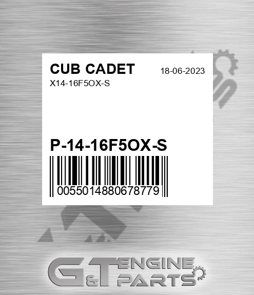 P-14-16F5OX-S X14-16f5ox-s