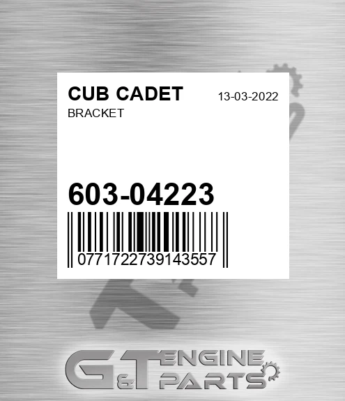 603-04223 Bracket for CUB CADET