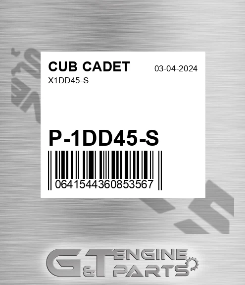 P-1DD45-S X1dd45-s for CUB CADET