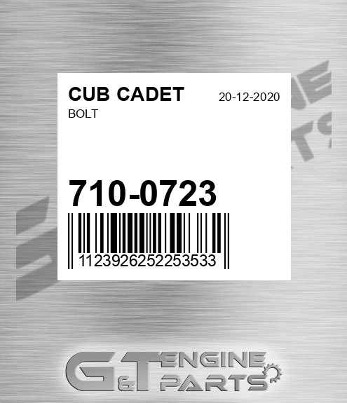710-0723 Bolt for CUB CADET