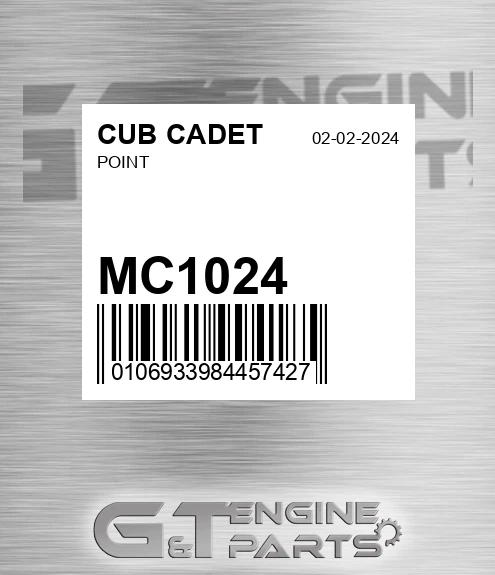MC1024 CUB CADET Point