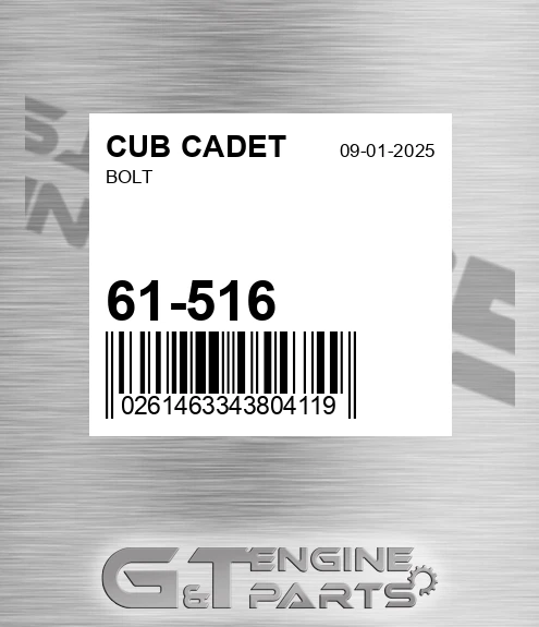 61-516 Bolt