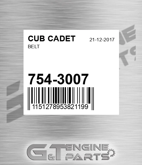 754-3007 Belt for CUB CADET