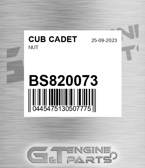 BS820073 Nut