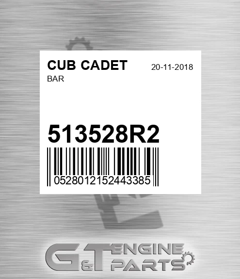 513528R2 Bar for CUB CADET