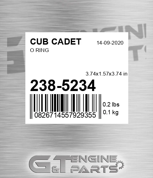 238-5234 O Ring