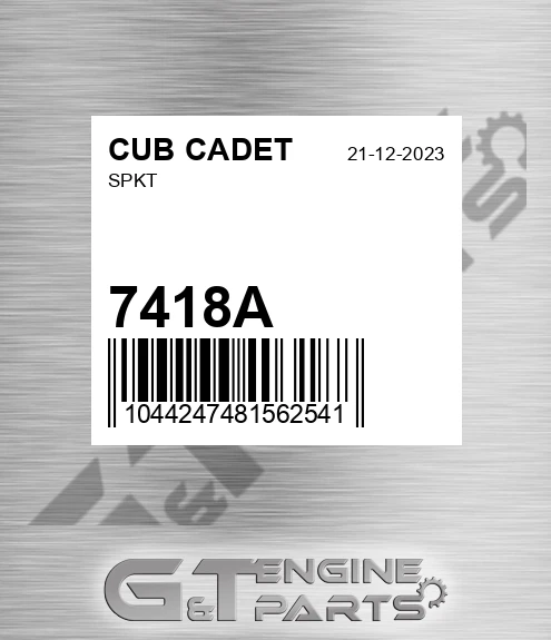 7418A Spkt for CUB CADET