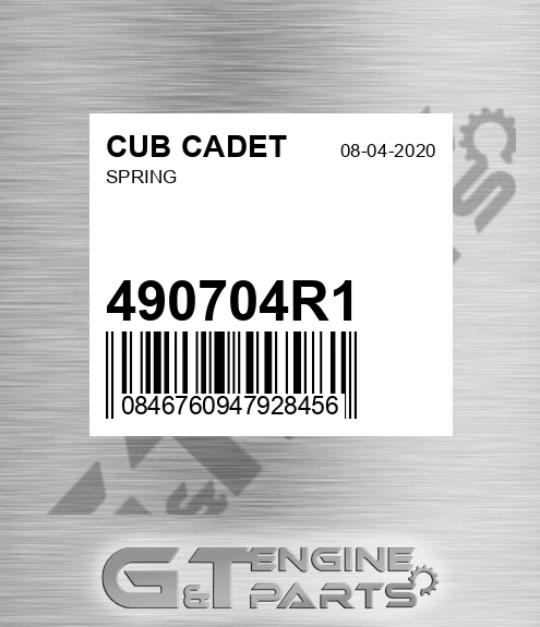 490704R1 Spring for CUB CADET